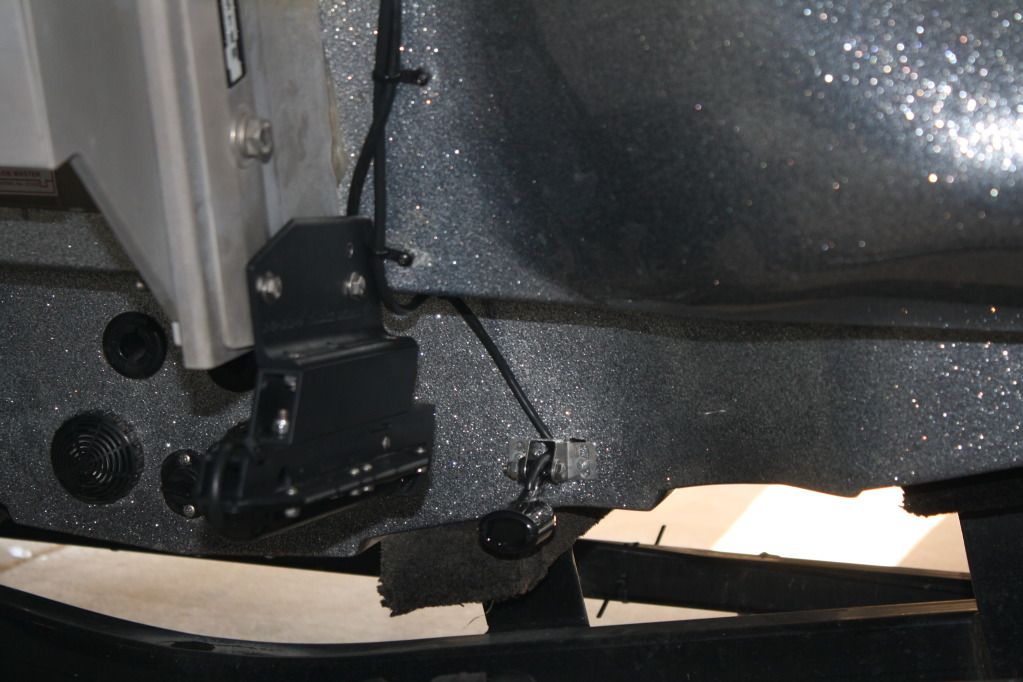 transducer shield / saver mount on jackplate. Texas Fishing Forum